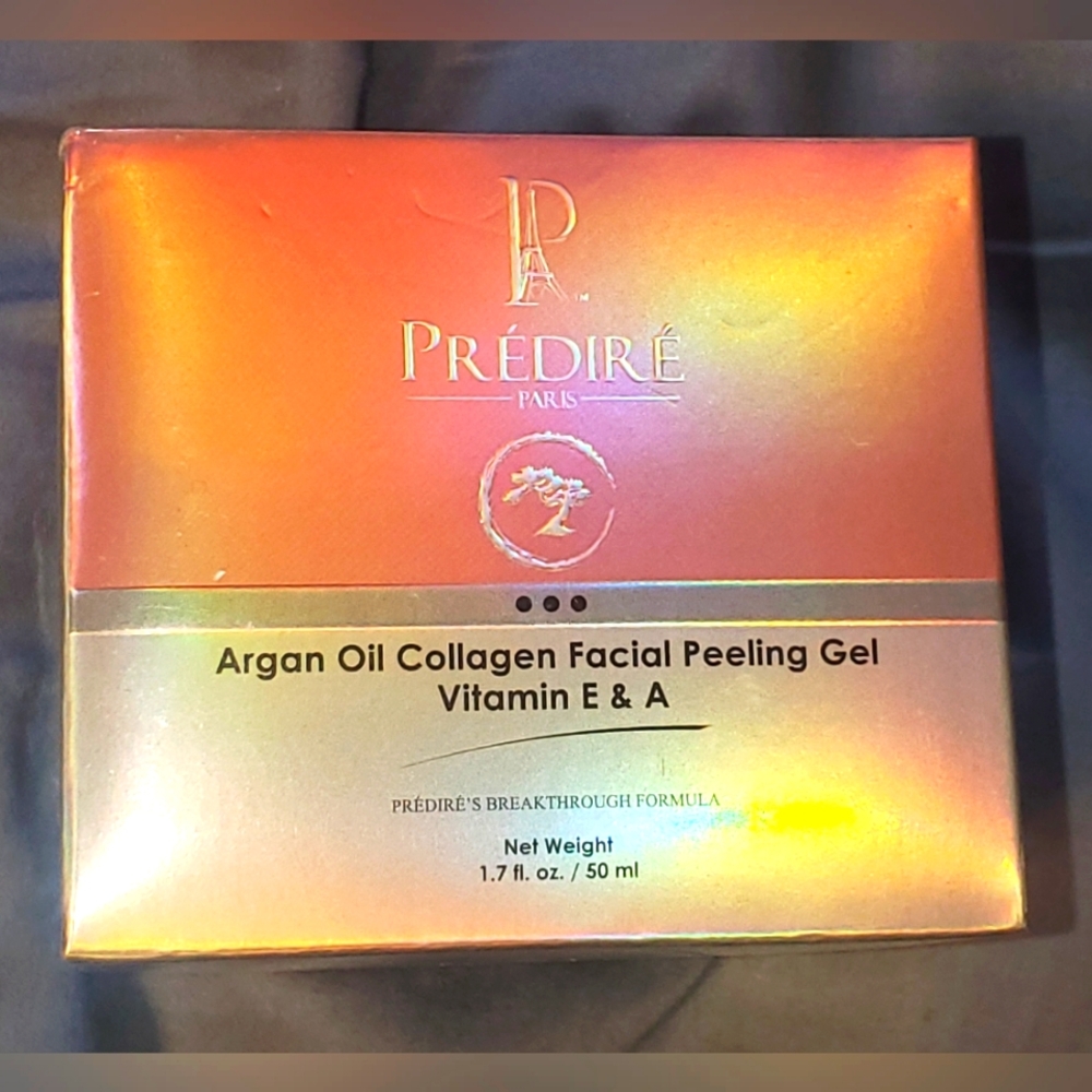 Predire Paris Argan Oil Collagen Facial Peeling Gel Vitamin E & A 50 mL NEW